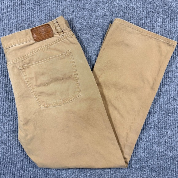 Polo Ralph Lauren Other - Polo Ralph Lauren Mens Tan Khaki Authentic Dungarees Straight Leg Pants 38x30